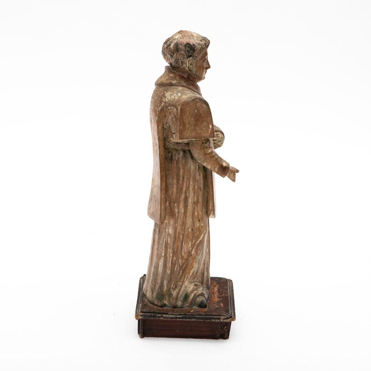 San Lorenzo : figure sculptée en bois, vers 1800 Bon état - En vente à Kastrup, DK