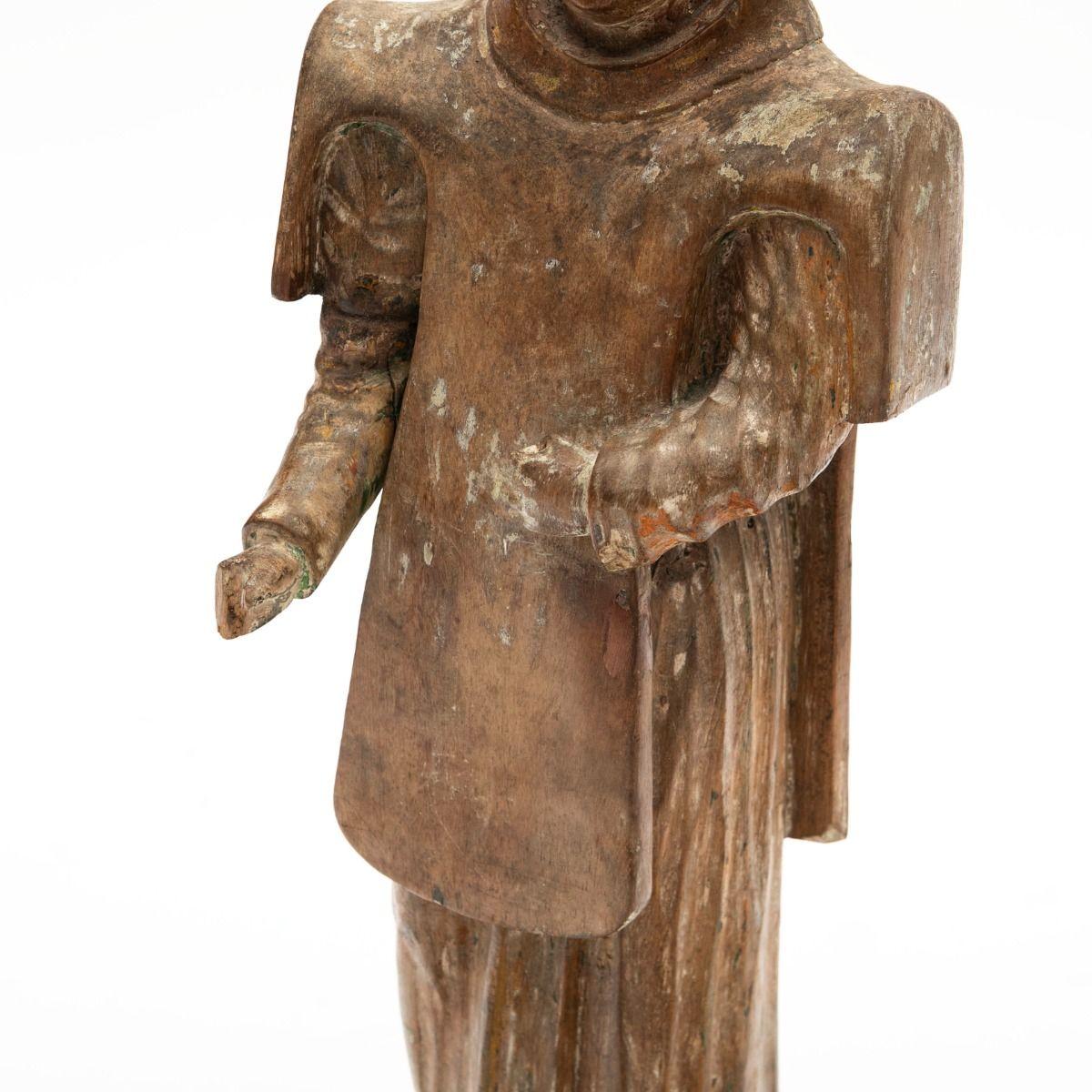 San Lorenzo : figure sculptée en bois, vers 1800 en vente 1