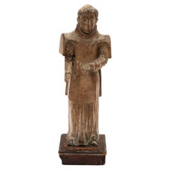 Antique San Lorenzo: Wood carved figure, c 1800
