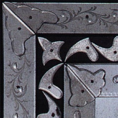 "San Marco" Reproduction of Antique Murano Glass Mirror by Fratelli Tosi Murano