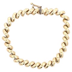 San Marco Small Size Link Bracelet 13.2 Grammes Made in Italy 7 Inches