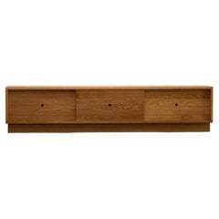 SANS - Oak Media Unit / Low Sideboard by Amee Allsop Studio and Mokko Seishin
