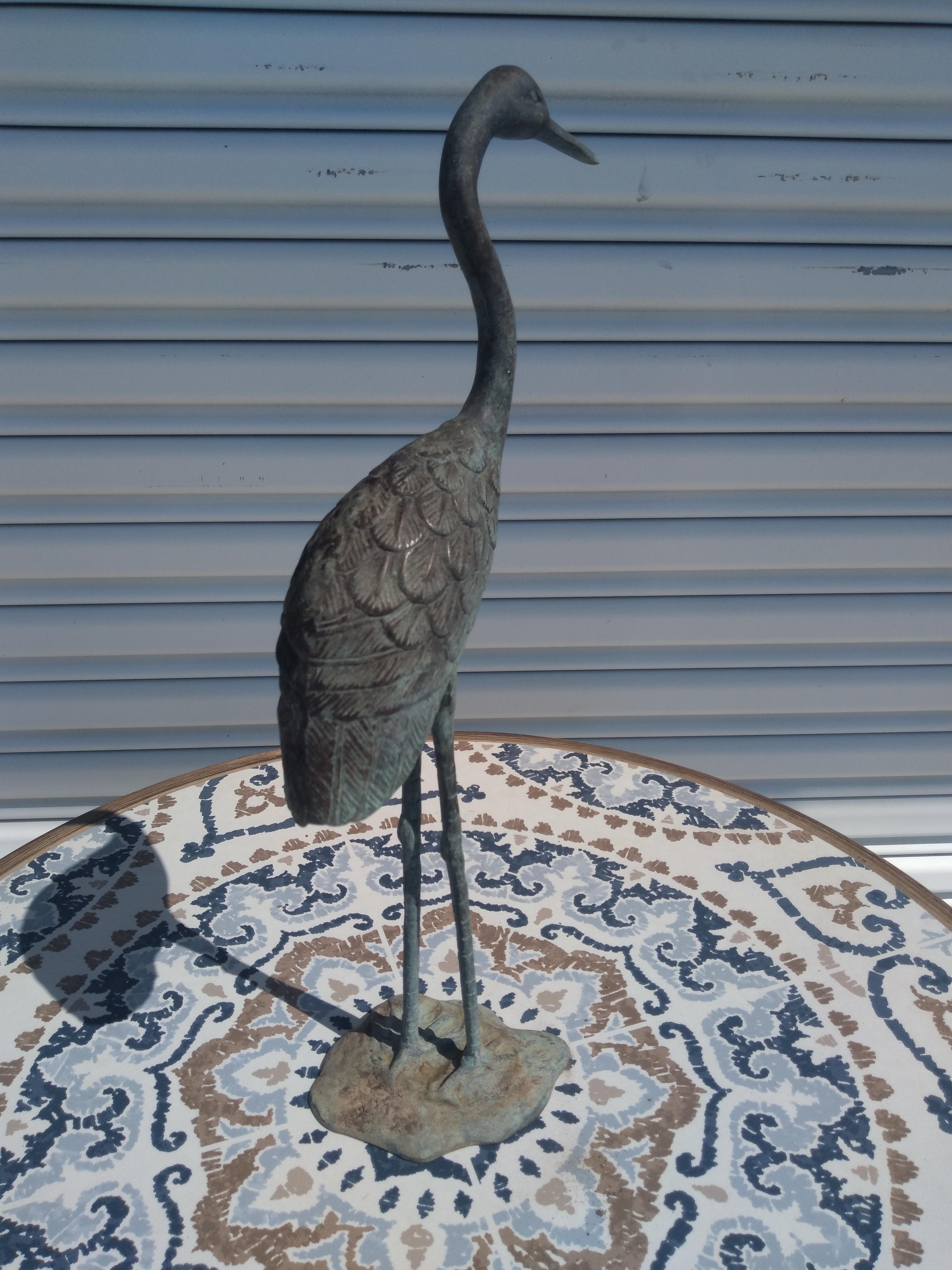 Asiatico Gru di bronzo di San Pacific in vendita