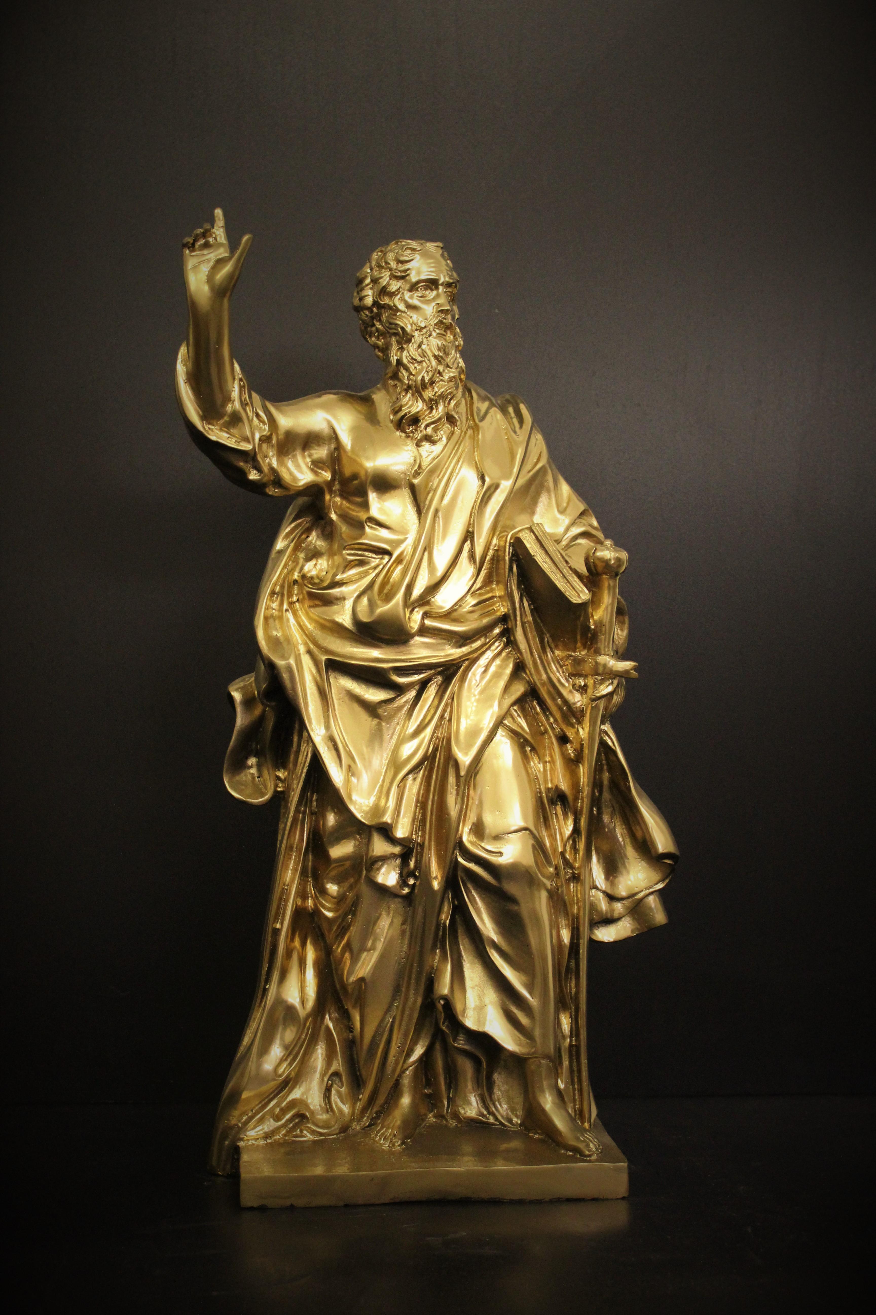 Scultura, San Pietro e San Paolo (2) - Bronzo (dorato) - Seconda metà del 20° secolo