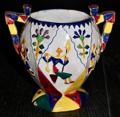 San Polo Venezia Abstract Vase with Figures