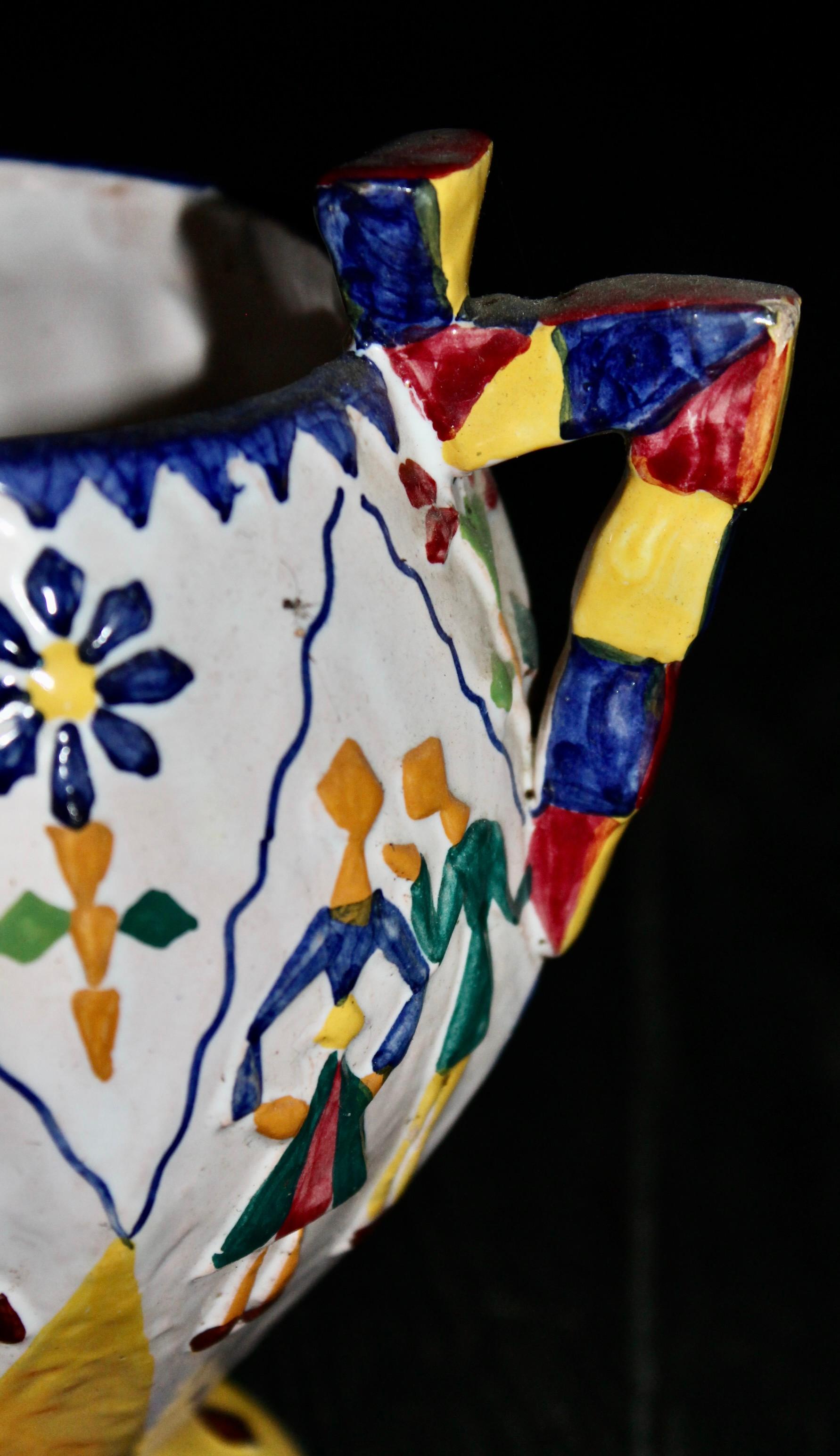 Vaso astratto con figure di San Polo Venezia In condizioni buone in vendita a Sharon, CT