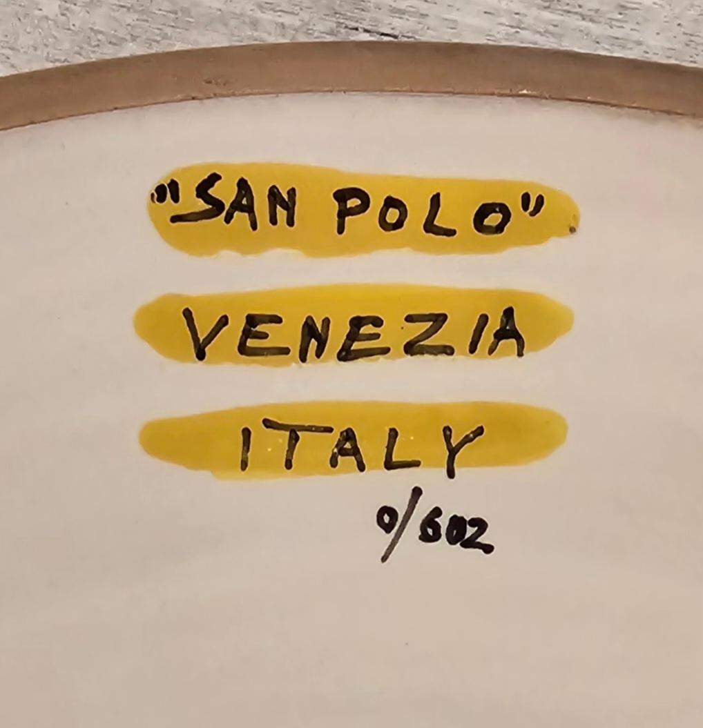 San Polo Venezia Keramik Stehleuchte entworfen von Otello Rosa in 1950's einzigartig (Emailliert) im Angebot