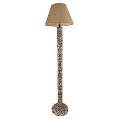 San Polo Venezia ceramic floor Lamp designed by Otello Rosa in 1950's unique
