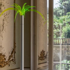 SAN REMO Metal & Green Plexiglas "Leaves" Floor Lamp / POLTRONOVA / ARCHIZOOM