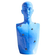 Jarrón azul San Sebastiano de Sergio Fiorentino