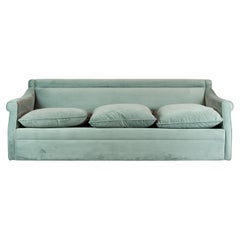 San Siro 3 seaters sofa by Luigi Caccia Dominioni in water green velvet