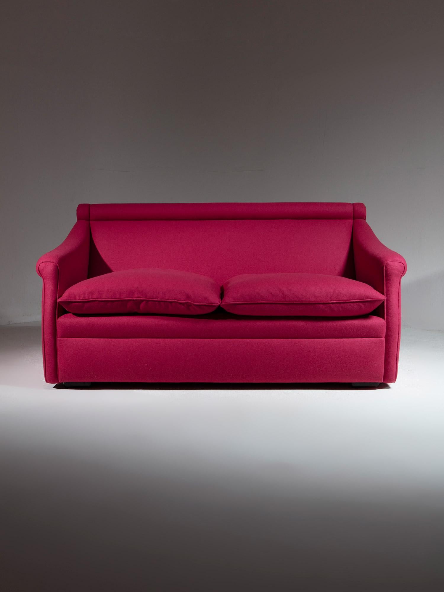 italien Settee en tissu San Siro de Luigi Caccia Dominioni pour Azucena, Italie, années 1960 en vente