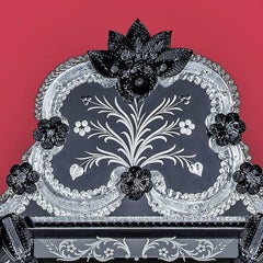 San Trovaso Murano Glass Mirror