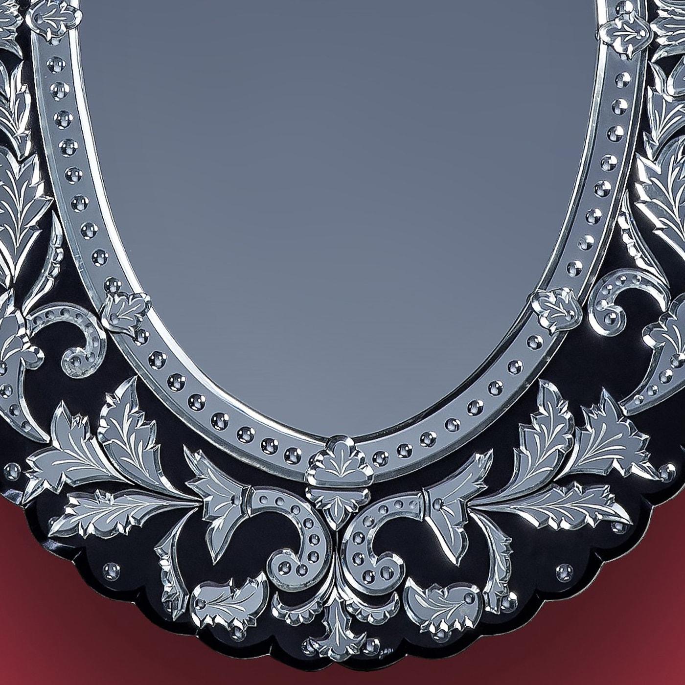 Italian San Zuanne Murano Glass Mirror For Sale