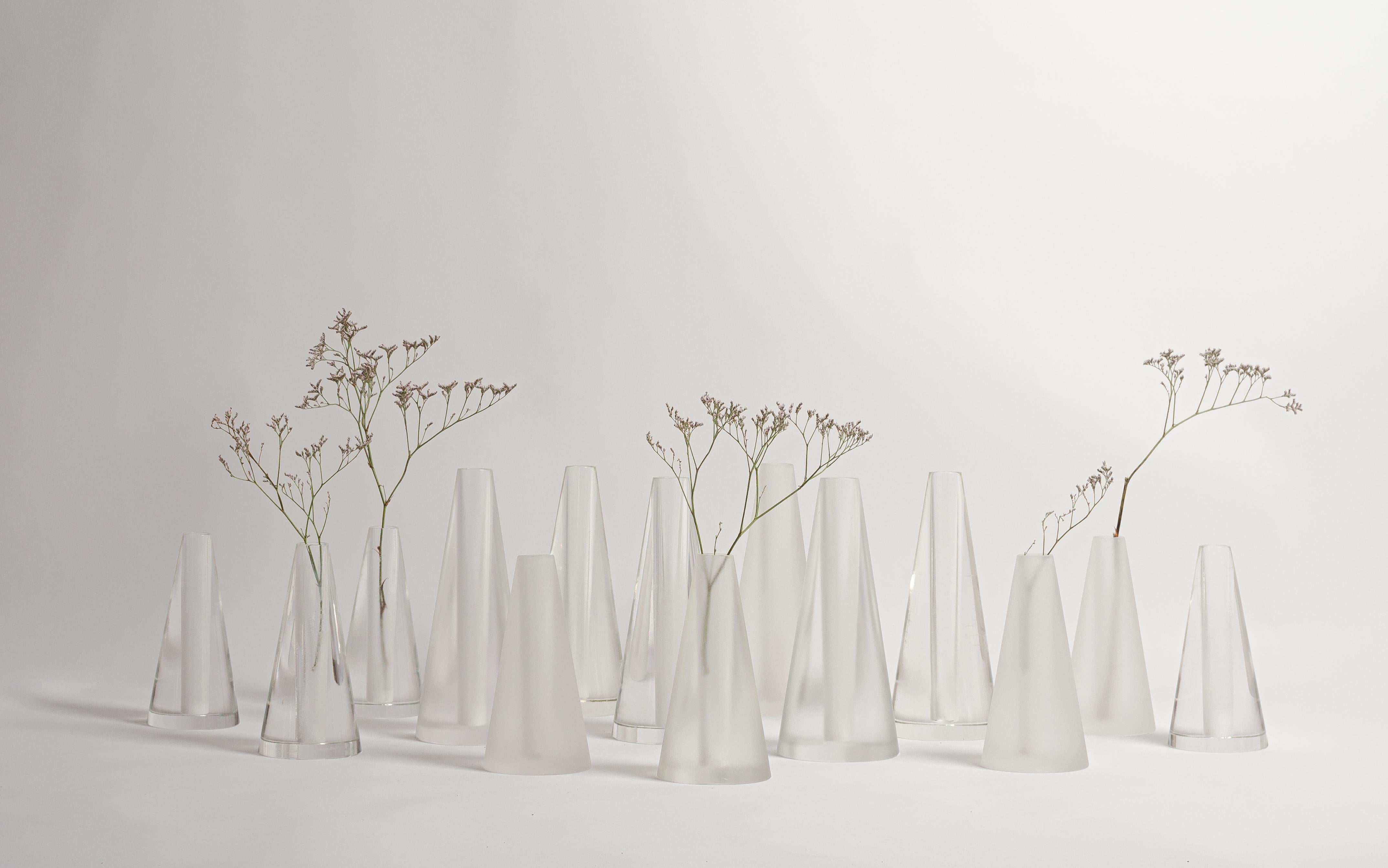 Verre Vase Sana grand format de Tom Fereday en vente