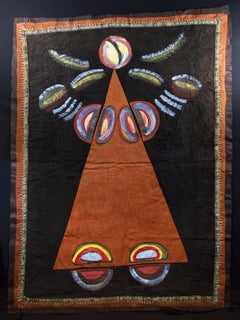 « Back Into the Future », peinture originale sur toile de vison par Sanaa Gateja