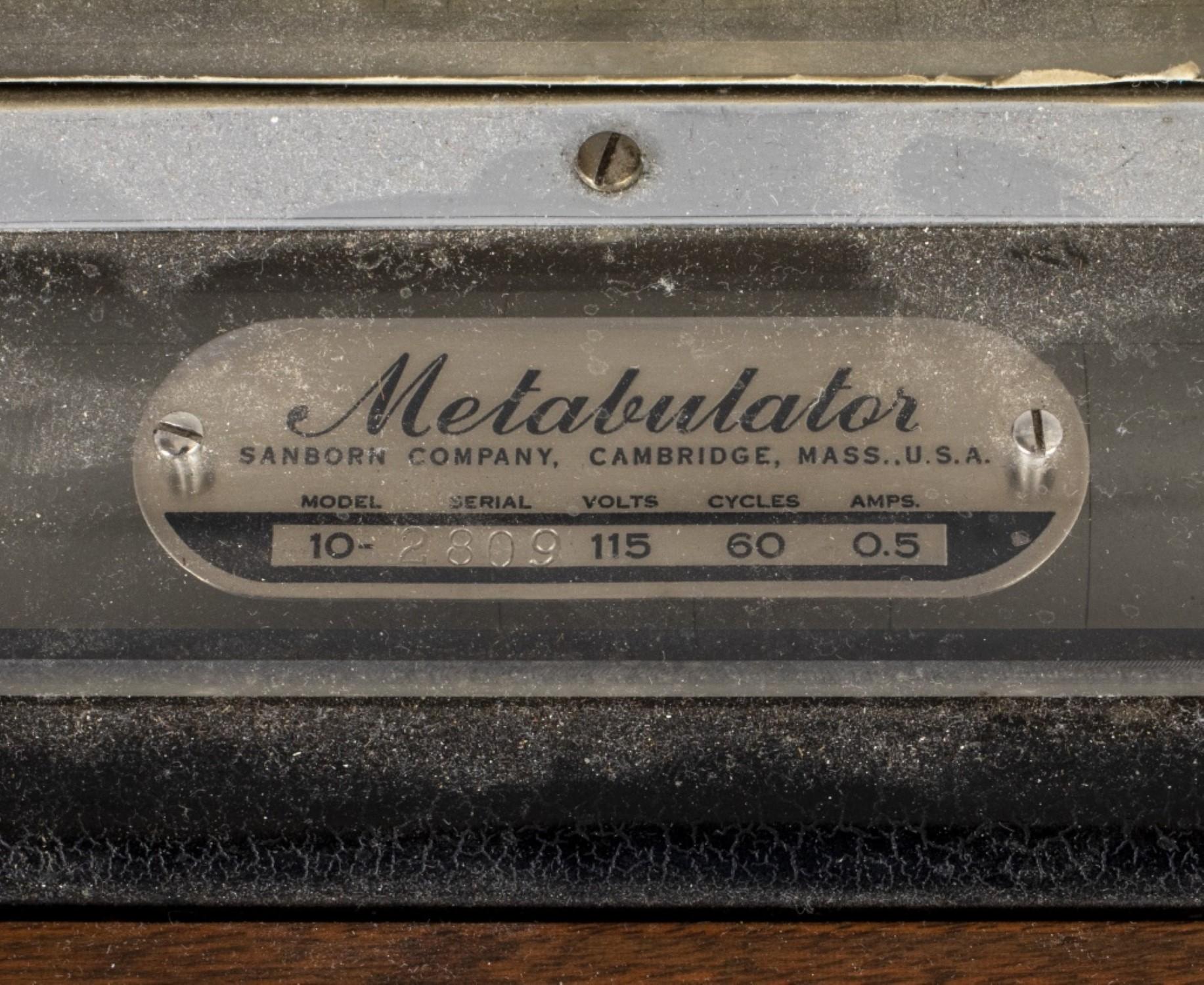 Metal Sanborn Metabulator Cabinet Medical Oddity For Sale