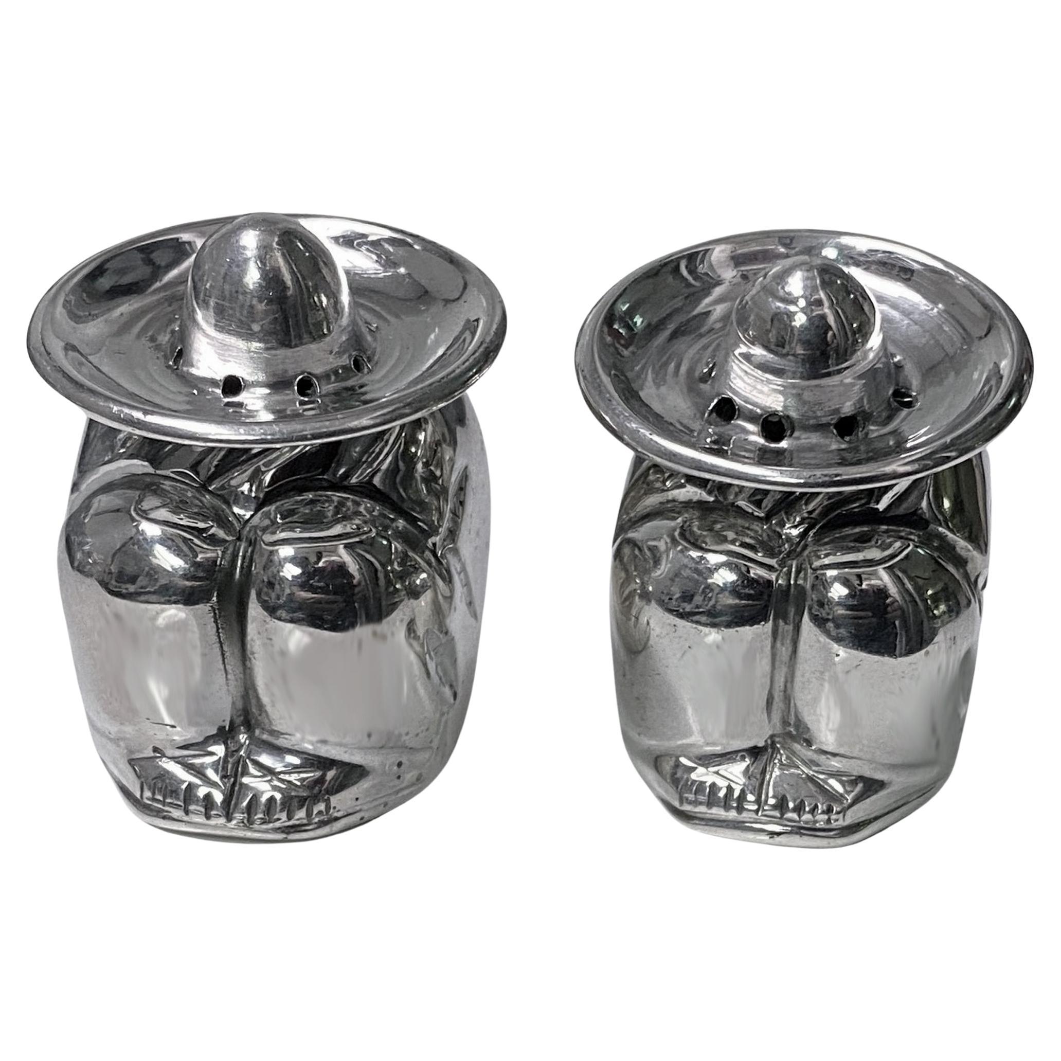 Sanborns Mexico C.1950’s Sterling Silver Salt and Pepper Casters