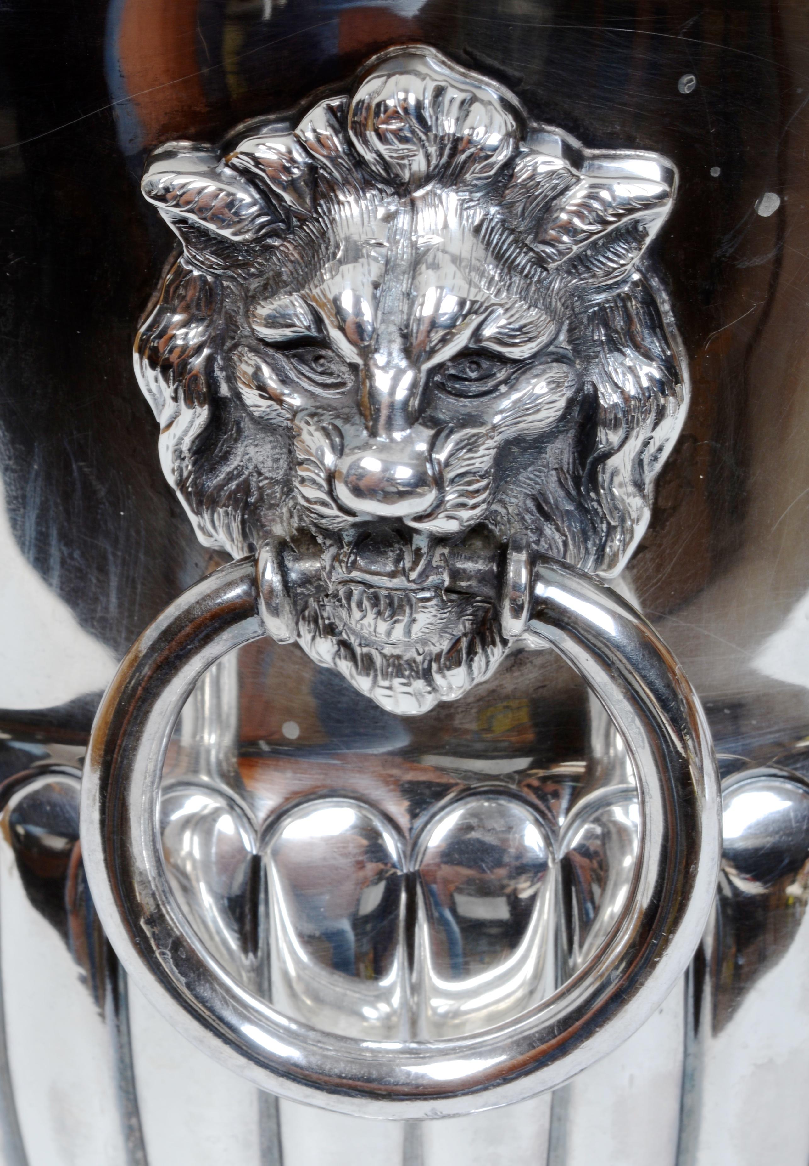 Mexican Sanborns, Mexico, Regency Style Sterling Silver Wine Cooler For Sale