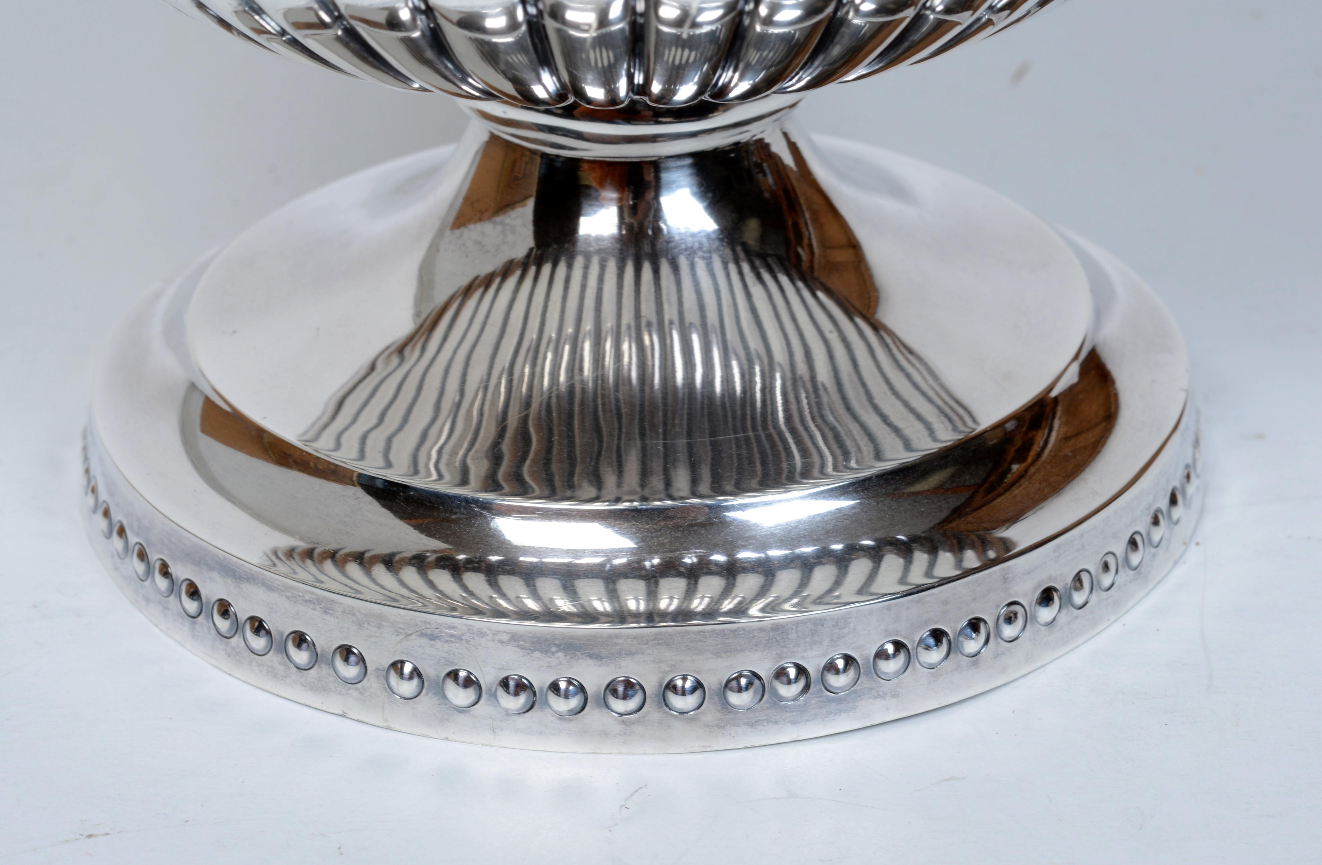 Sanborns, Mexico, Regency Style Sterling Silver Wine Cooler In Excellent Condition For Sale In valatie, NY