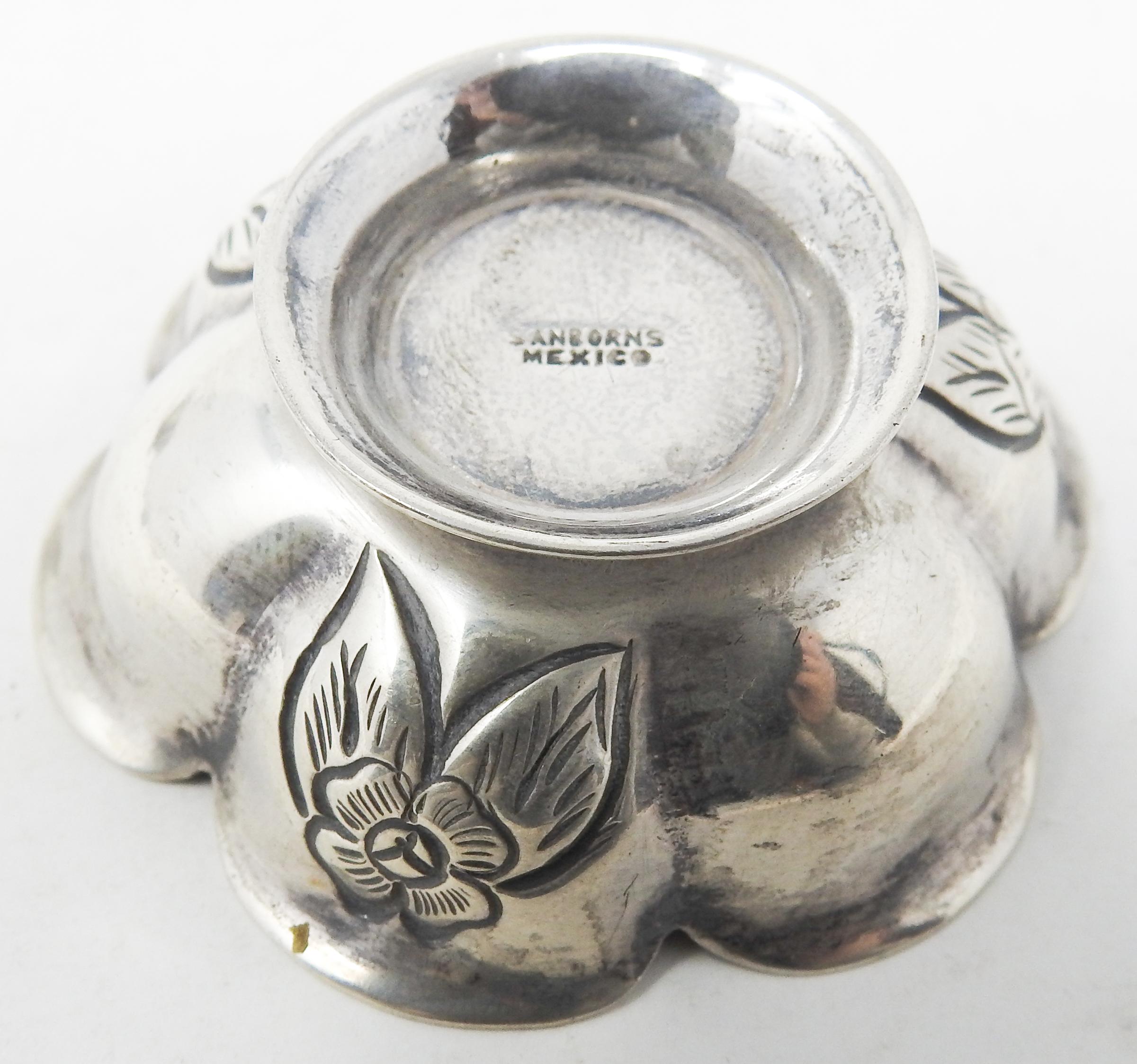 Sanborns Sterling Silver Salt Wells For Sale 7