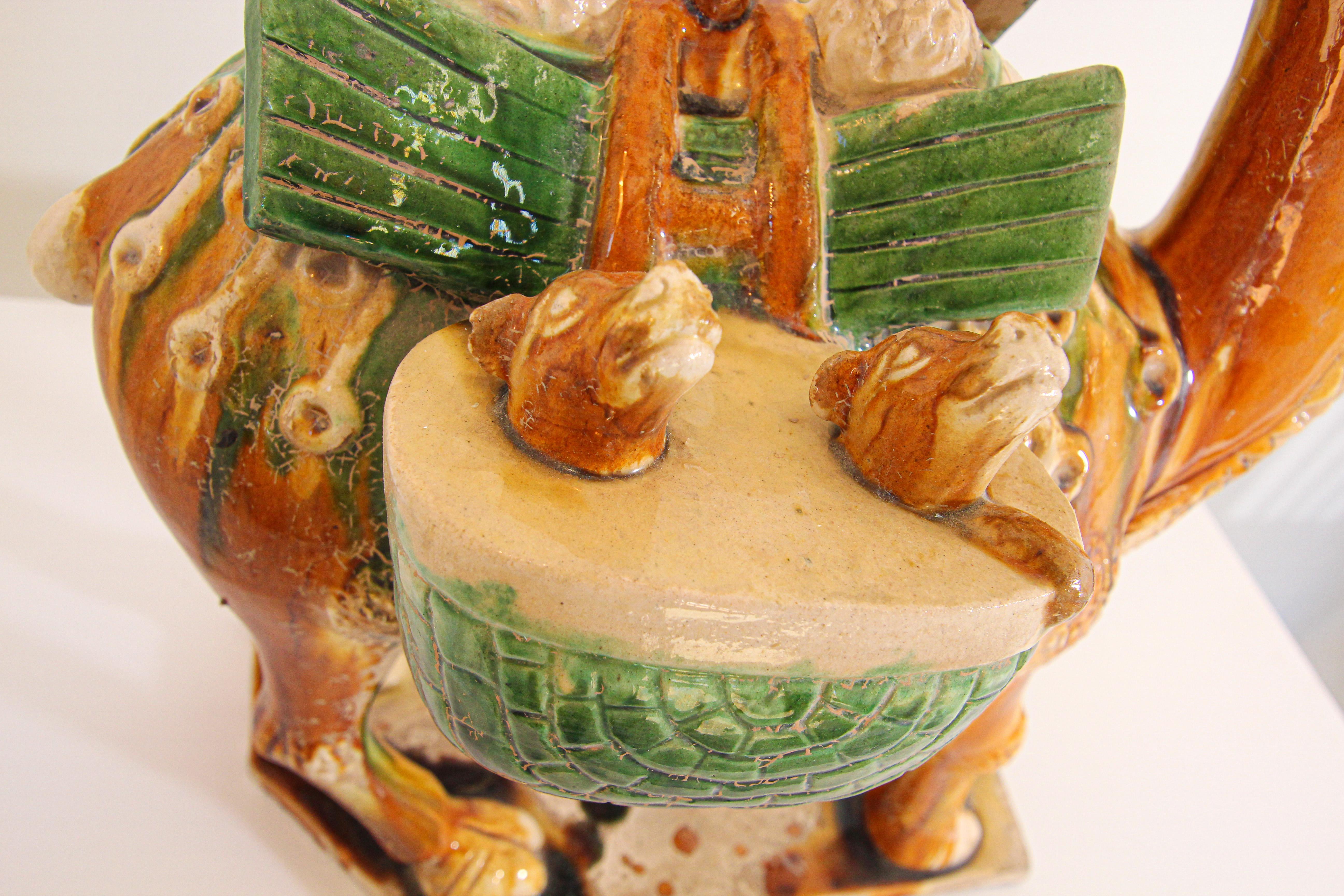 SanCai Figure émaillée d'un chameau Style chinois de la Dynasty Tang en vente 8