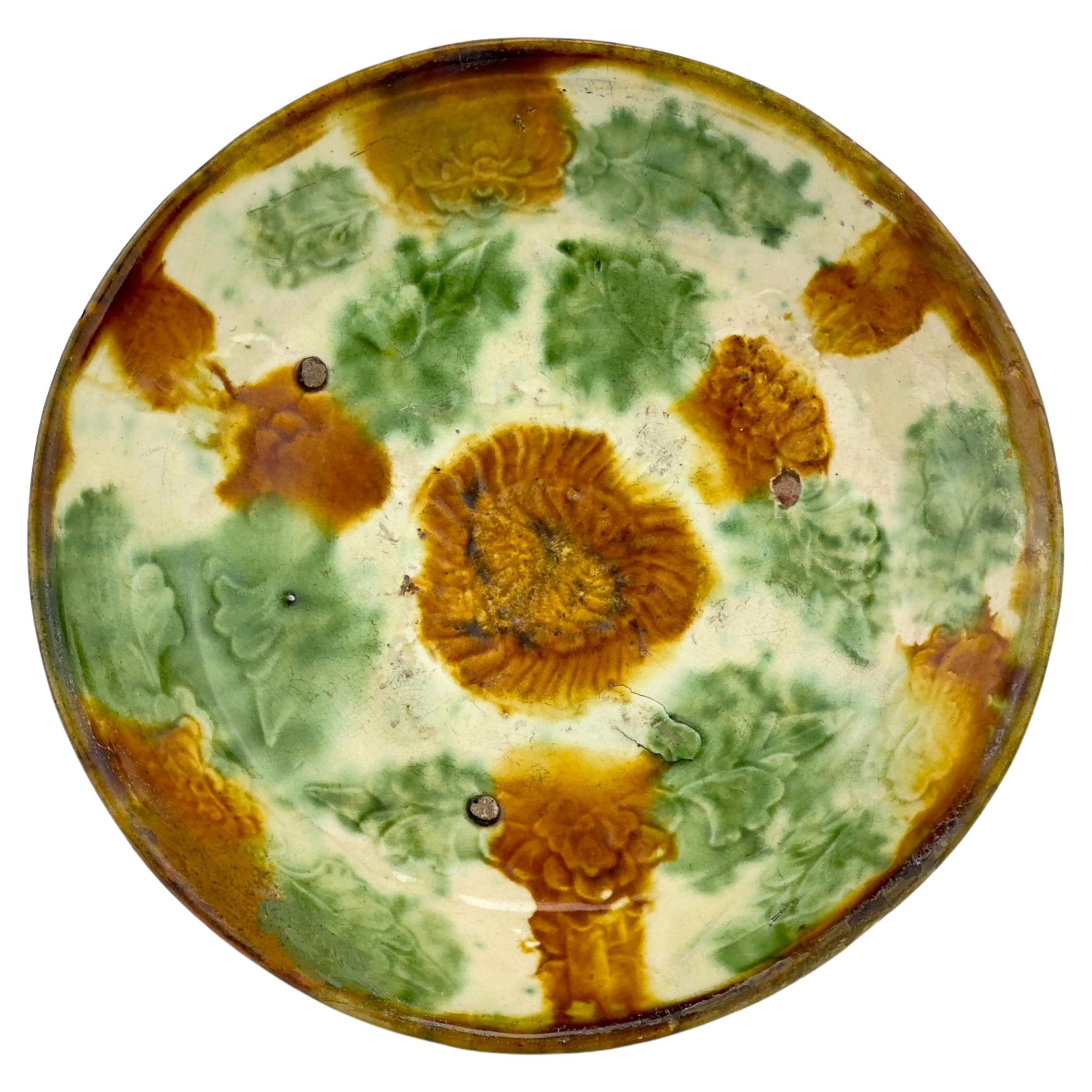 Sancai-Glazed ‘Floral’ Dish, Liao Dynasty(916~1125) For Sale