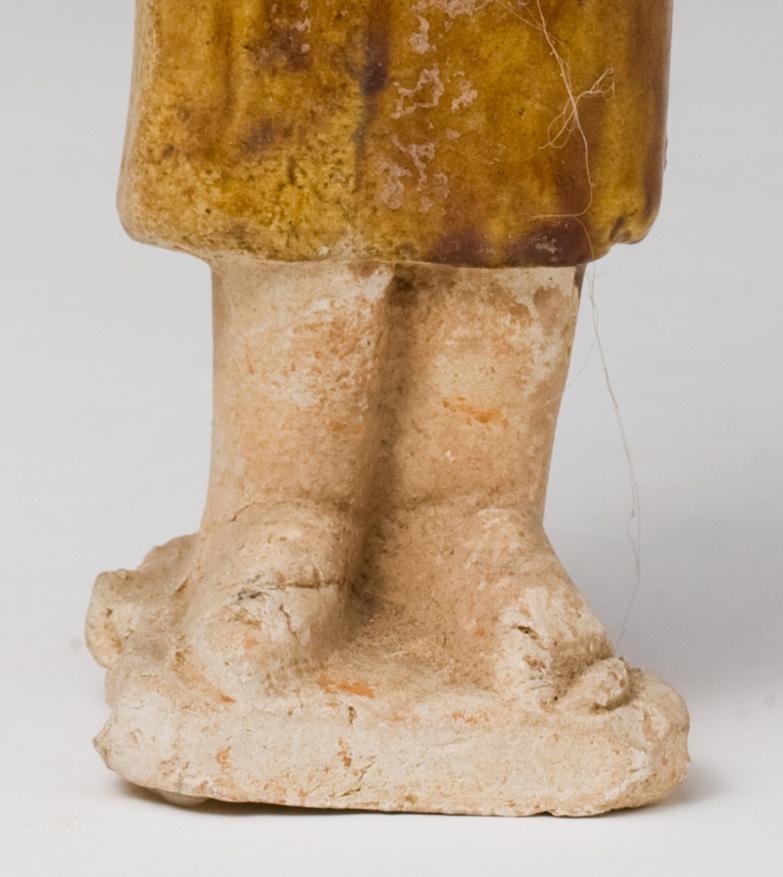 Earthenware Sancai-Glazed Pottery Figure Of A Foreign Official, Tang Dynasty For Sale