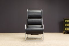'Sancarlo' Leather Lounge Armchair by Achille Castiglioni for Driade, circa 1982