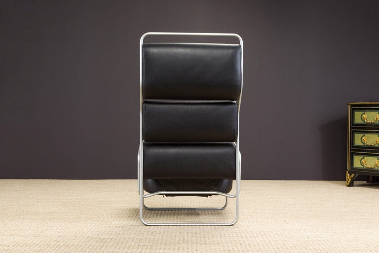 Late 20th Century 'Sancarlo' Leather Lounge Armchair by Achille Castiglioni for Driade, circa 1982 For Sale