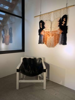 Rare Signed Macramé Tapestry, Mid-Century Modern, Spain, Circa 1960