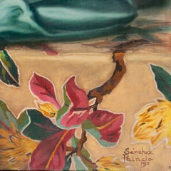 'Young Woman', Mid-Century Chinoiserie Portrait, Laughing Buddha, Tea Ceremony