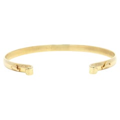 Sanctuary Island Martha's Vineyard 14k Yellow Gold Open Cuff Bangle Bracelet