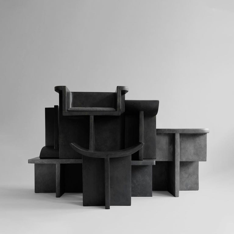 Concrete Sand Brutus Lounge Chair by 101 Copenhagen For Sale