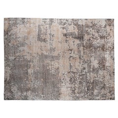Sand Colored Abstract Design Hand Loomed Area Rug