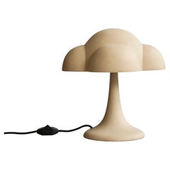 Sand-Coloured Table Lamp, Ceramic, Contemporary Work.