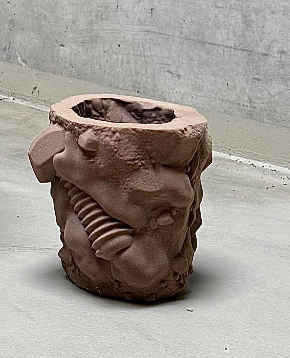 Other Sand Container Medium Sculptural Planter in Quartz Sand by Jacob Egeberg For Sale