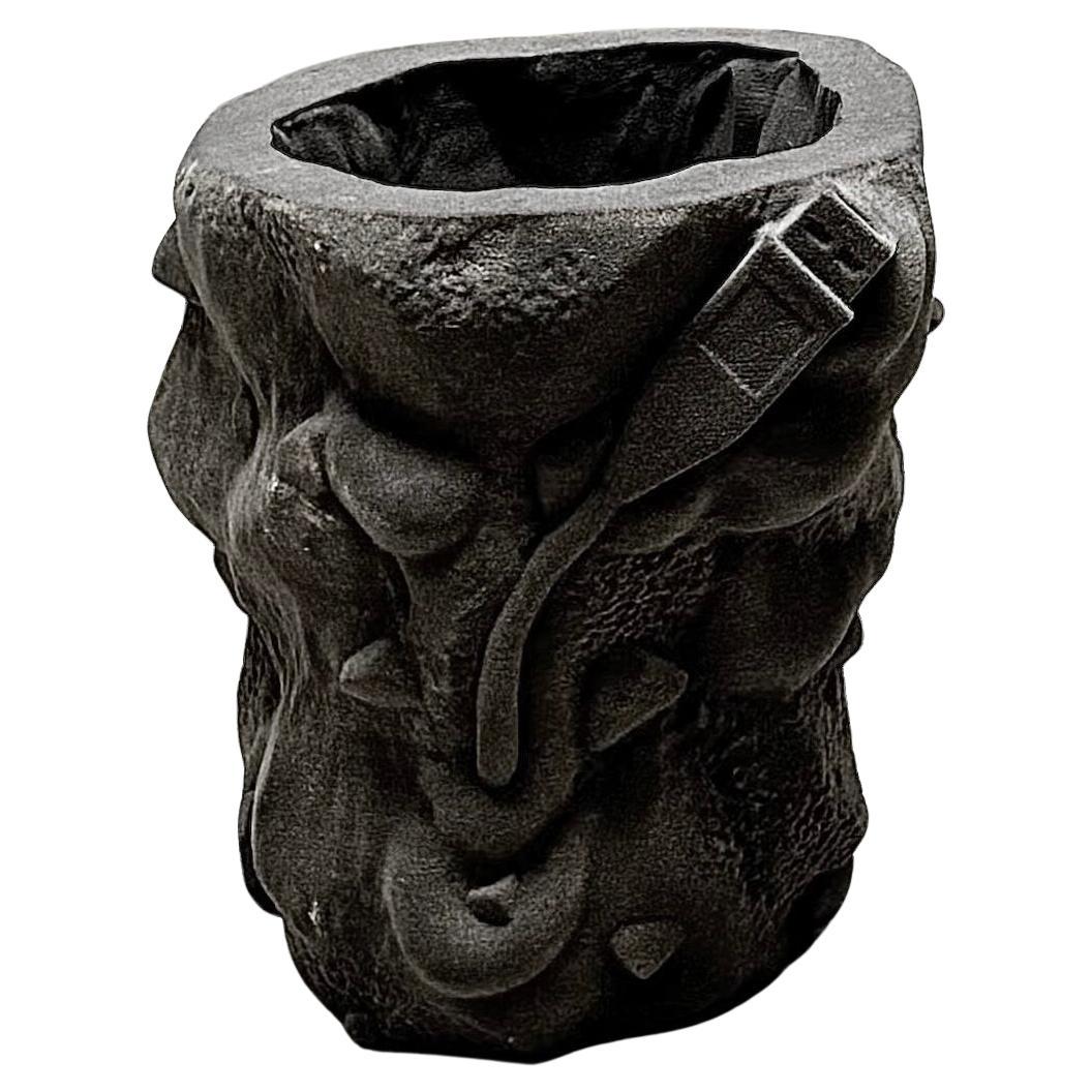 Sand Container Medium Sculptural Planter in Quartz Sand by Jacob Egeberg For Sale