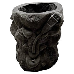 Sand Container Medium Sculptural Planter in Quartz Sand by Jacob Egeberg