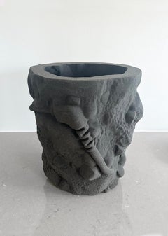 SAND CONTAINER Medium, Sculptural Quartz Sand Container, Made in Denmark