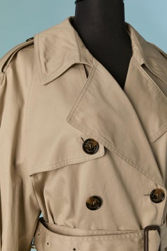 Sand cotton double-breasted Trench-coat ALEXANDRE VAUTHIER New with tag