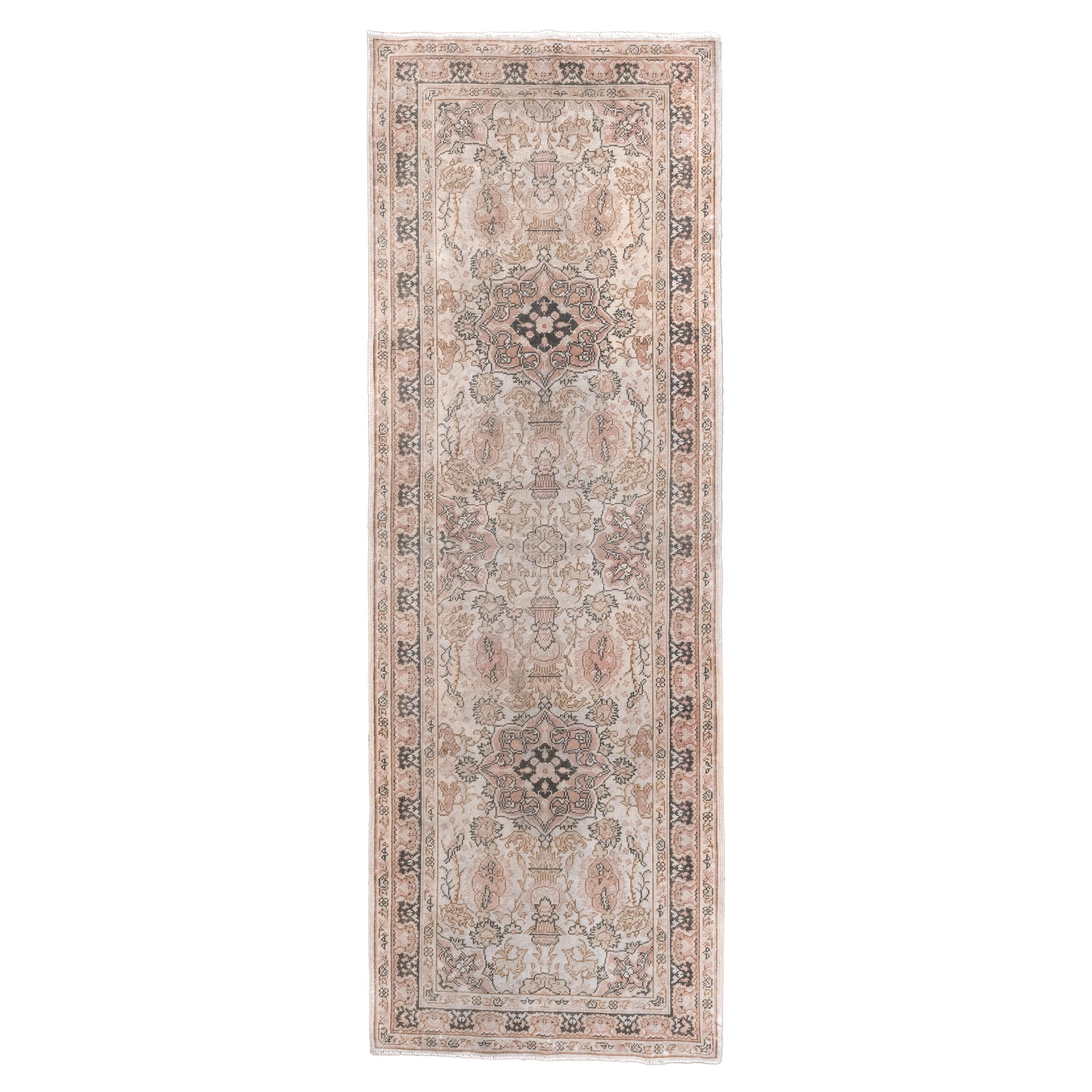 Sand Field Antique Tabriz with Palmette Design