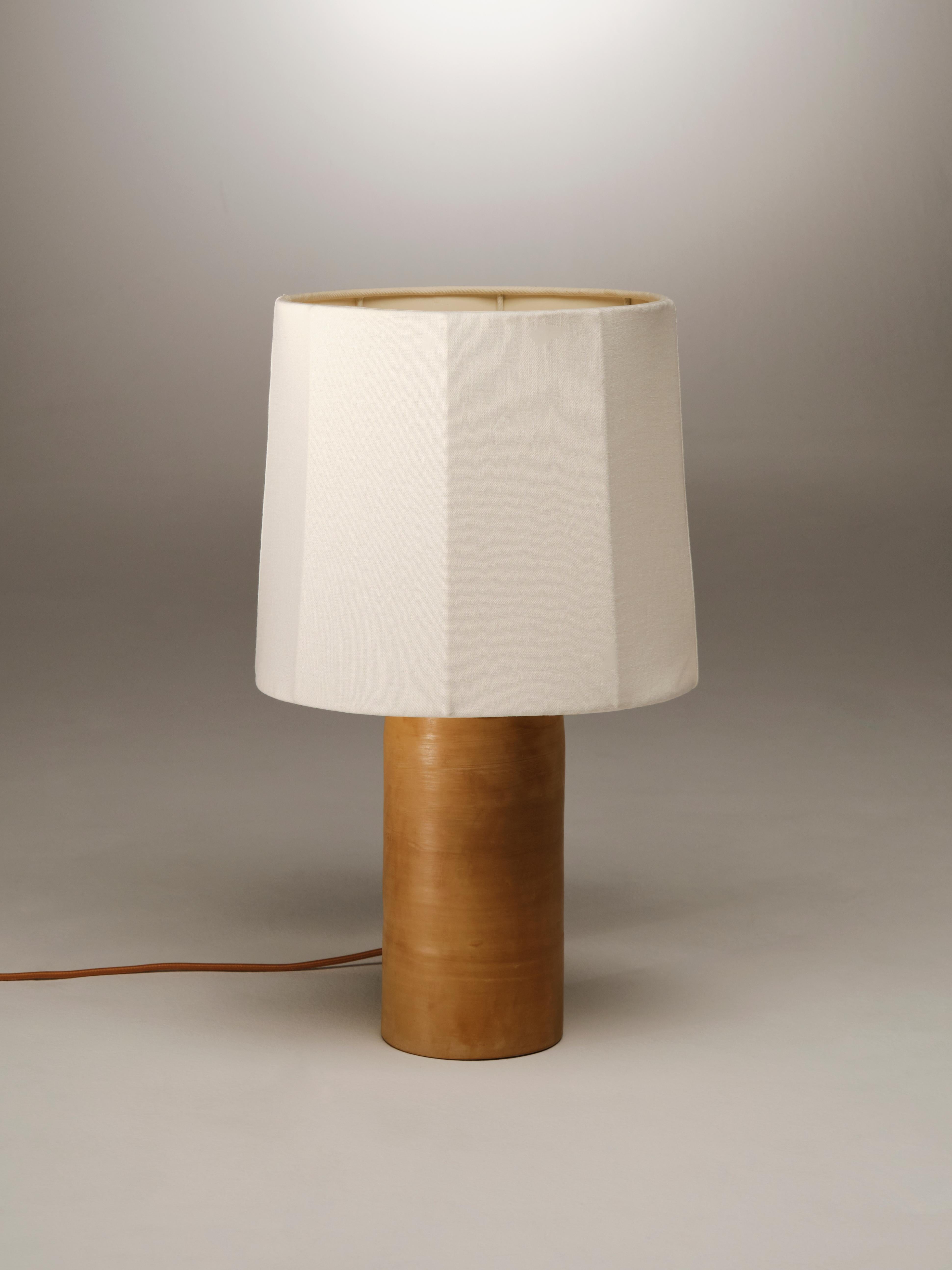 Post-Modern Sand Medium Sonora Linen Table Lamp by NASSI For Sale