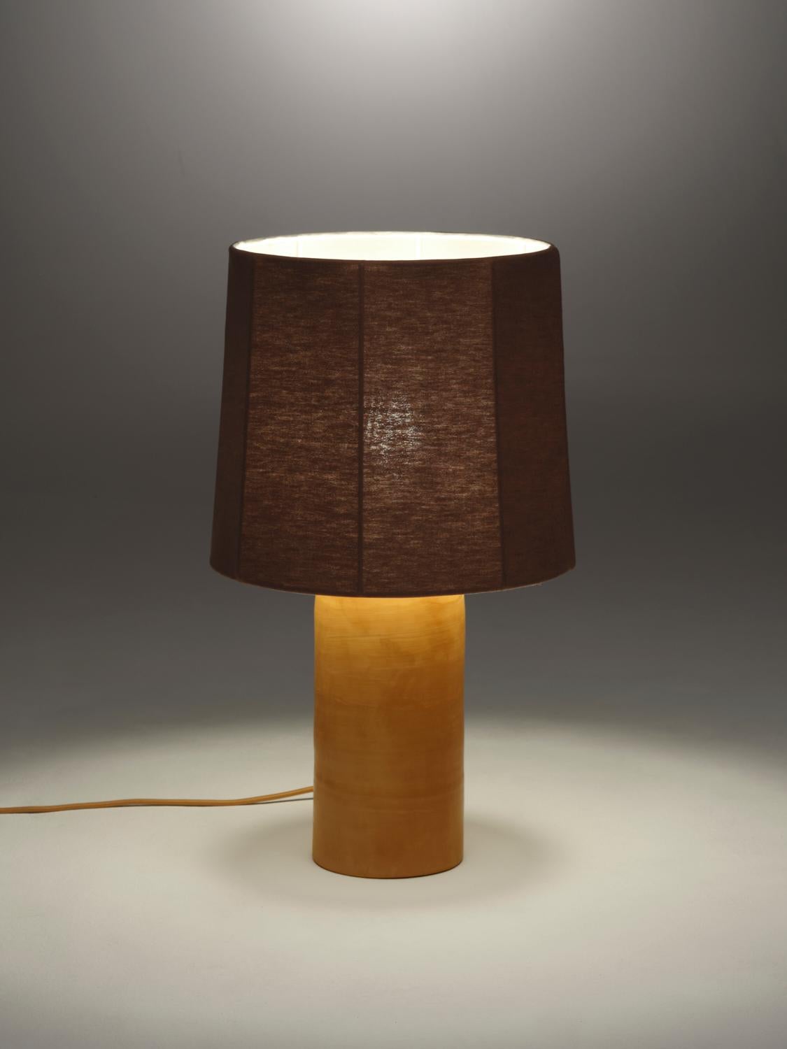 Sand Medium Sonora Linen Table Lamp by NASSI For Sale 1
