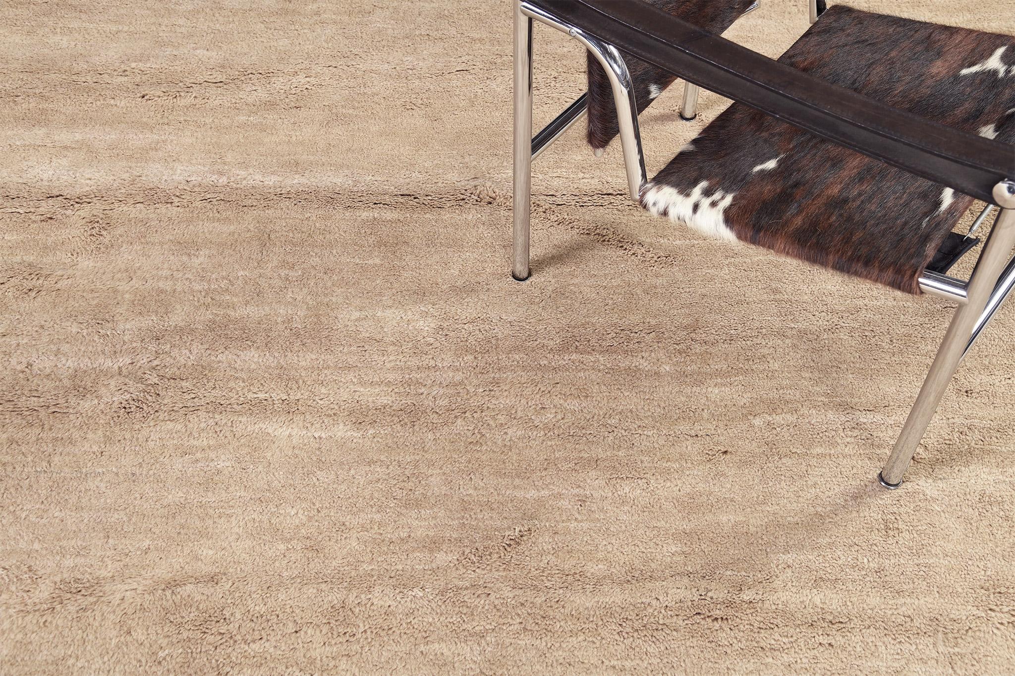 Hand-Knotted Sand Pile, Loam Collection For Sale