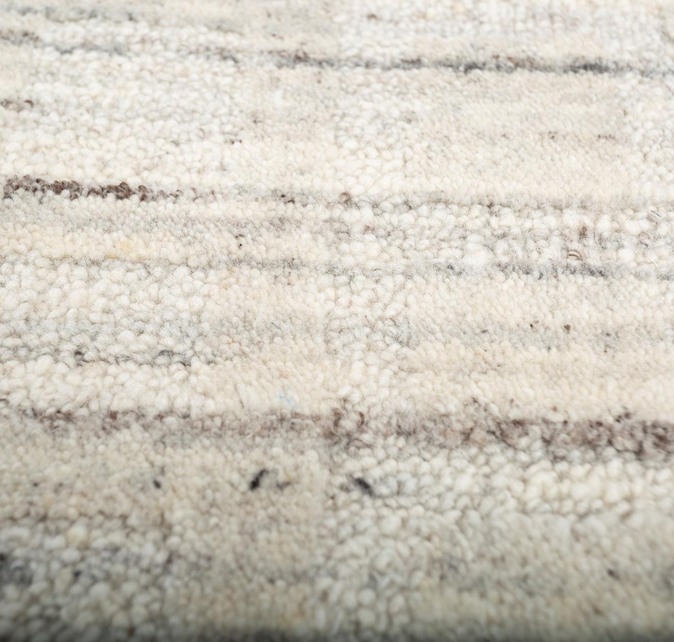Minimalist Sand Rug by Rural Weavers, Loom, Wool, 180x270cm For Sale