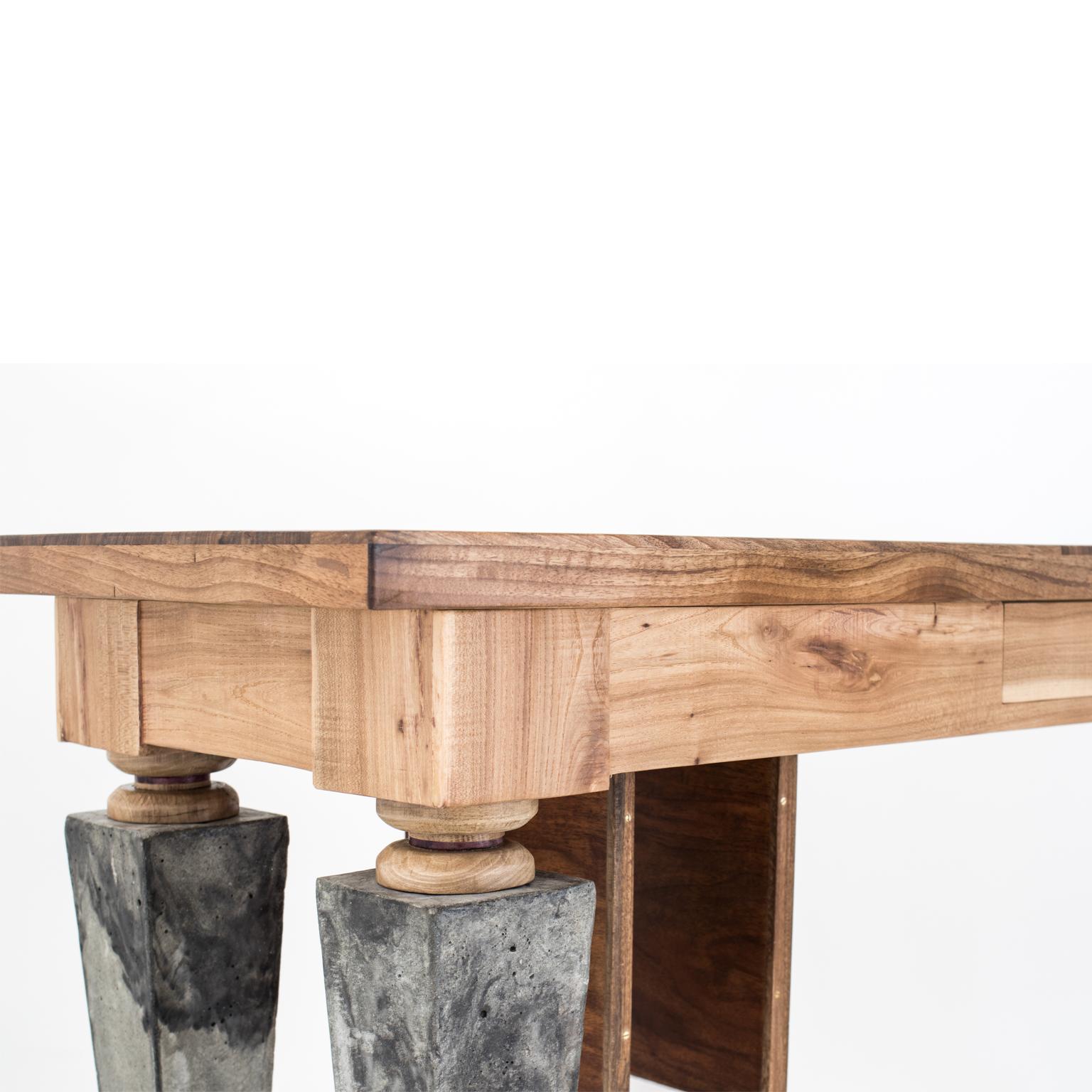 Sand Senses Wood and Resin Console For Sale 2