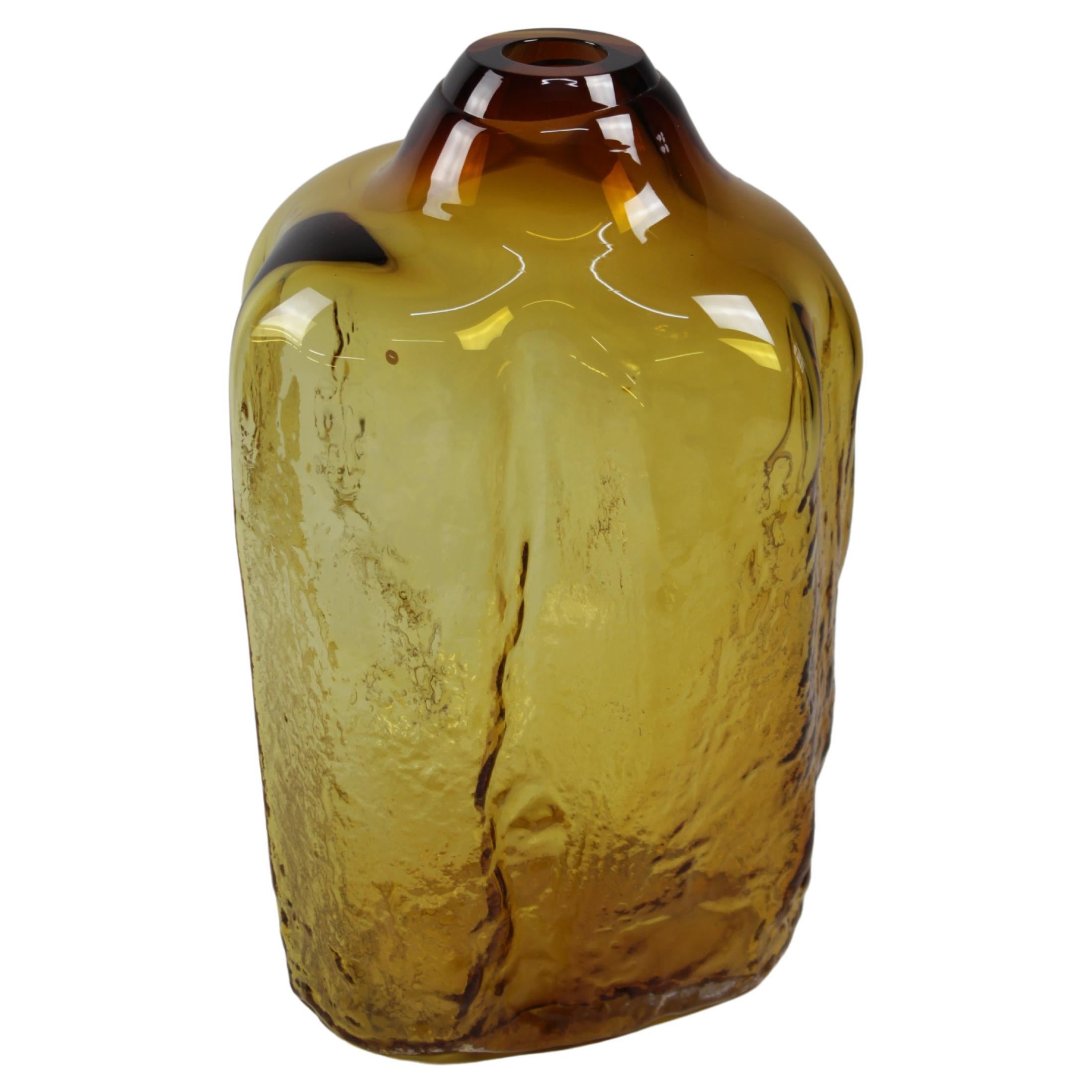 Sand Series, Brilliant Gold, Handmade Glass Object by Vogel Studio For Sale