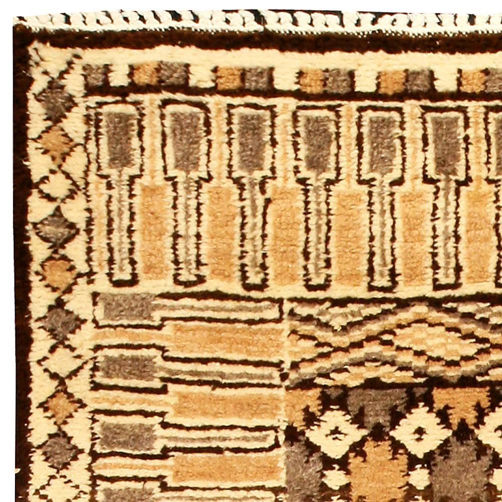 Wool Sand Vintage Moroccan Rug