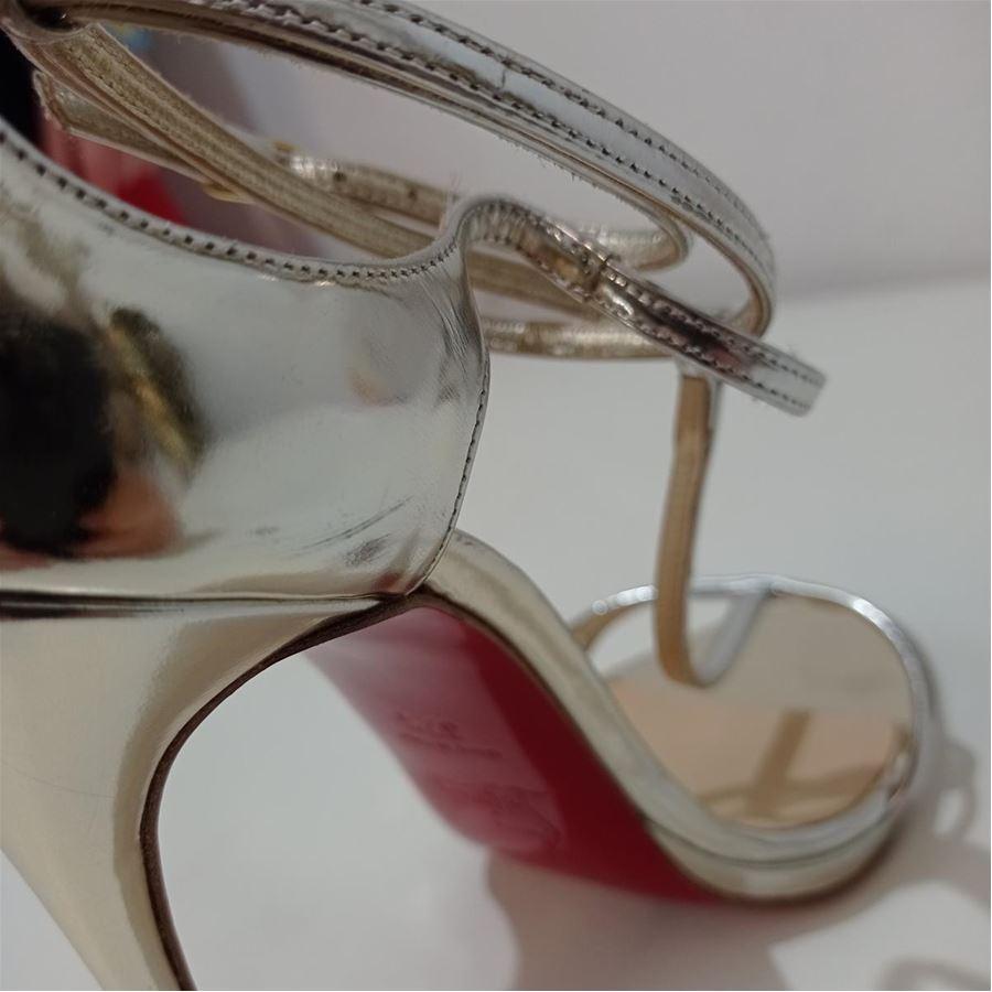 Christian Louboutin Sandal size 37 1/2 In Excellent Condition In Gazzaniga (BG), IT